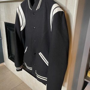 Saint Laurent varsity Terry jacket in wool